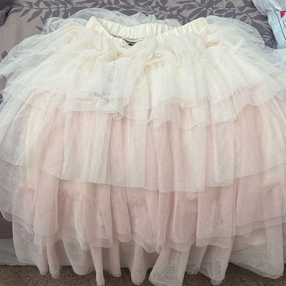 Target Cream and Pink Tulle A-Line Skirt - Picture 1 of 1